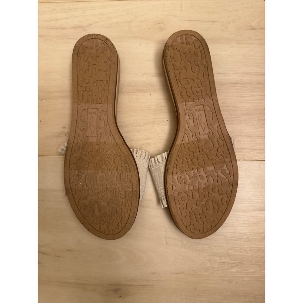 Joie Ruffle Casual Taupe Slides Womens 10M Summer Spring Girly Feminine Classic - Picture 3 of 4